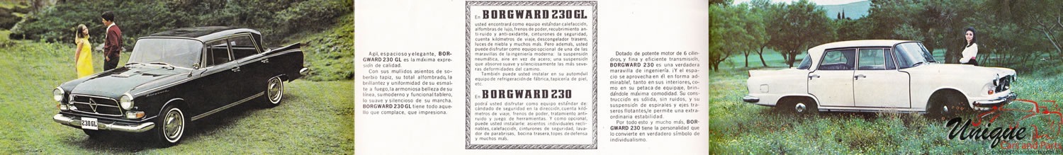 1967 Borgward (Mexico) Brochure Page 3